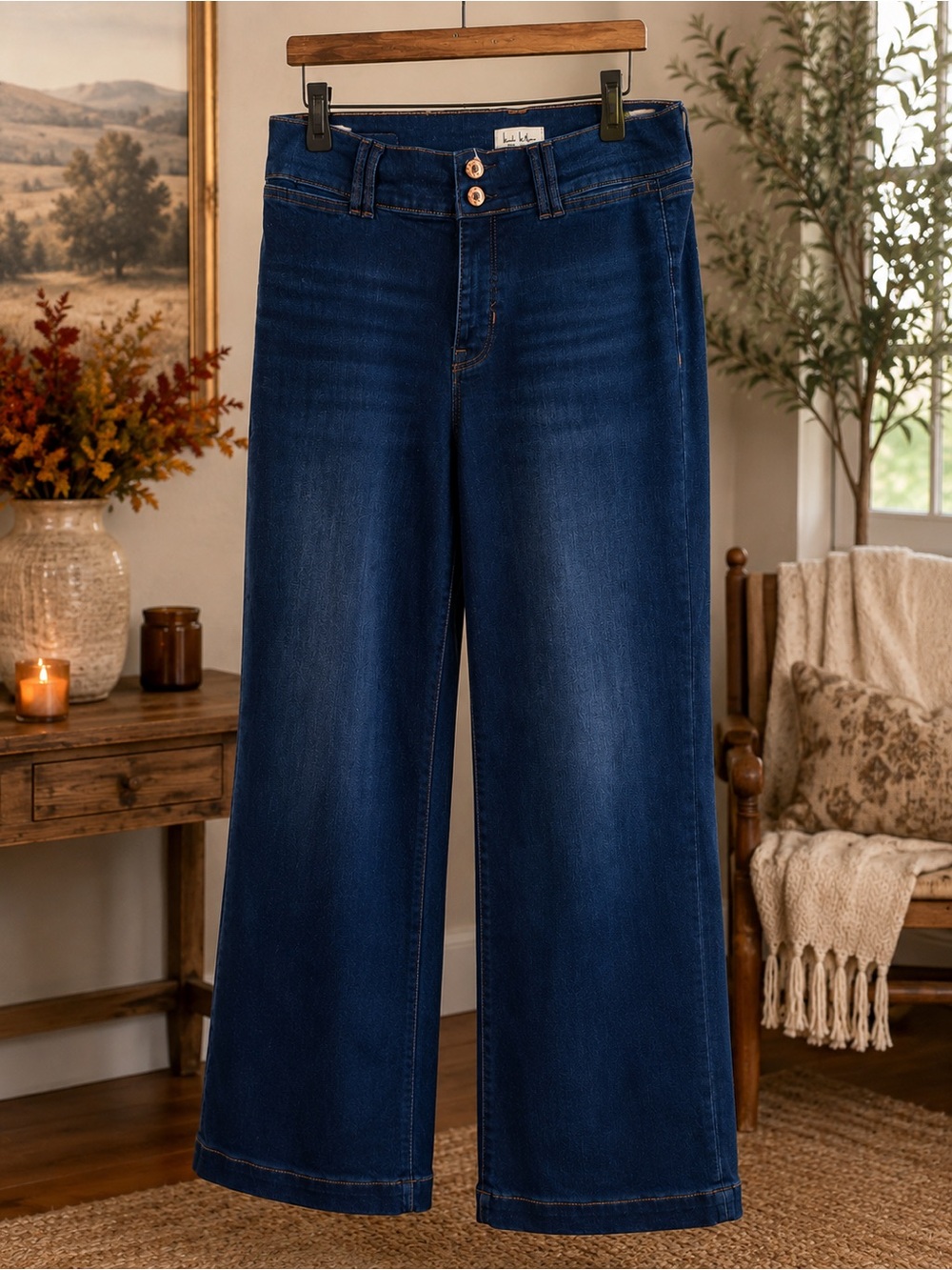 Nicole Miller New York SOHO High Rise Wide Leg Jeans – Size 12